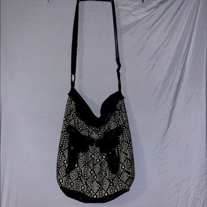 Black and White/Cream Crossbody